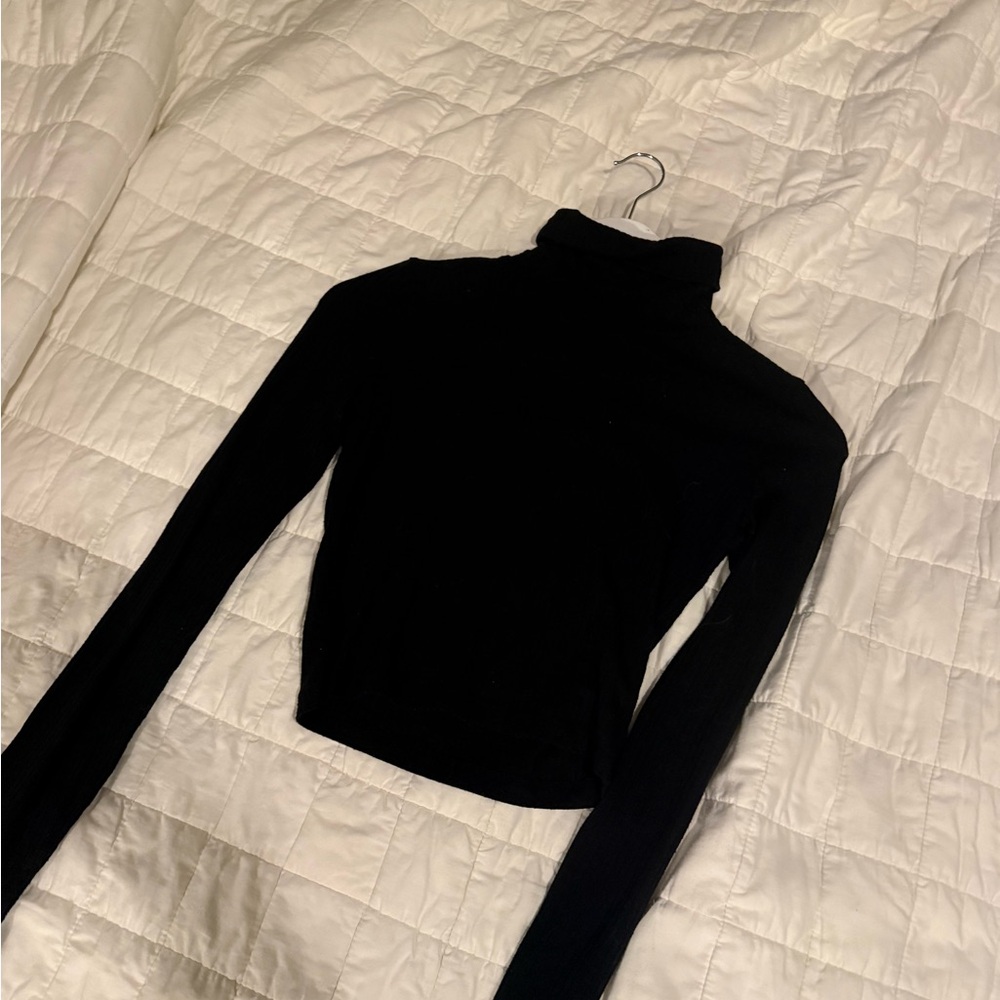 Madewell Black Textured Top